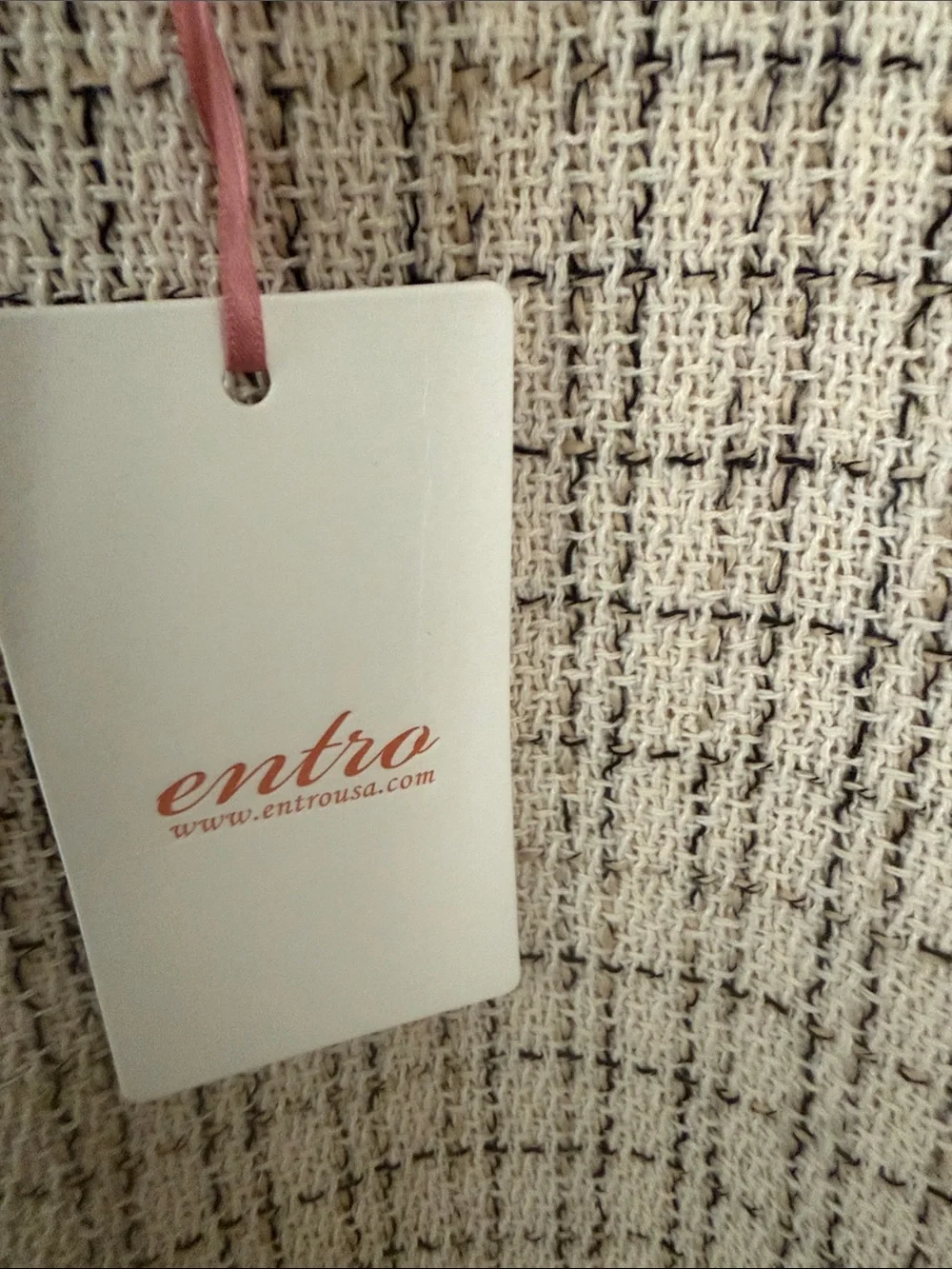 entro Cream Tweed Mini Dress - Picture 3 of 7